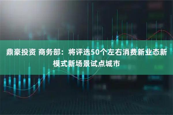 鼎豪投资 商务部：将评选50个左右消费新业态新模式新场景试点城市