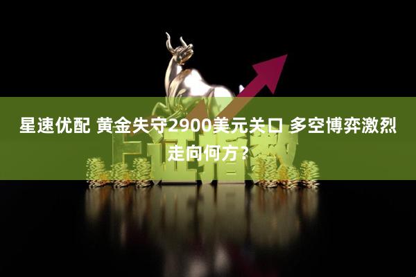 星速优配 黄金失守2900美元关口 多空博弈激烈走向何方？