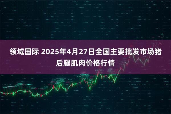 领域国际 2025年4月27日全国主要批发市场猪后腿肌肉价格行情